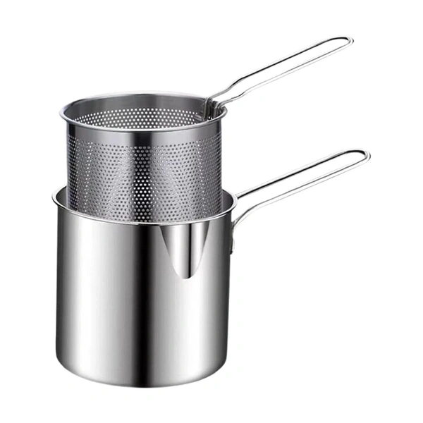 Small Deep Frying Pot with Basket