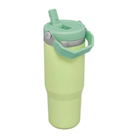 OG Stanley IceFlow Flip Straw Water Bottle With Straw 0.89L - Keeps Cold for 12+ Hours - Leakproof - Stainless Steel Water Bottle - BPA Free Travel Mug - Easy to Carry - Dishwasher Safe