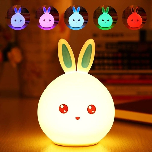Rabbit Lamp Touch Dimming Bedside Lights Silicon Lamp Tap Lights Kids Night Lights Nursery Night Light Touch Light Kid Night Light