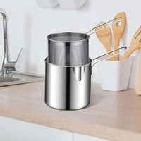 Small Deep Frying Pot with Basket