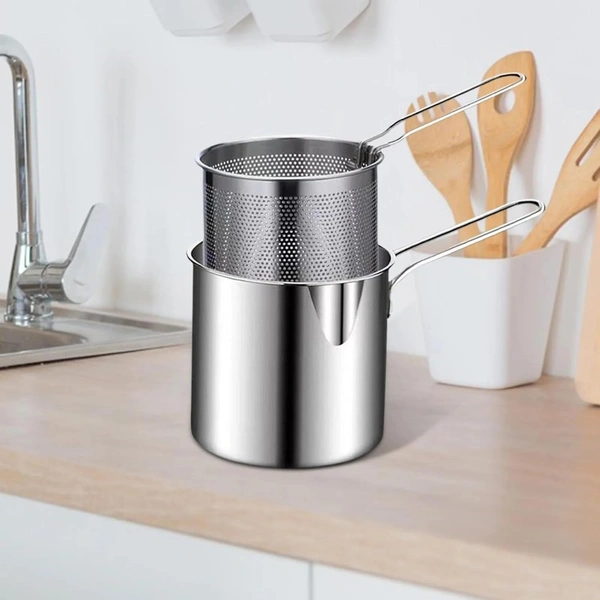 Small Deep Frying Pot with Basket