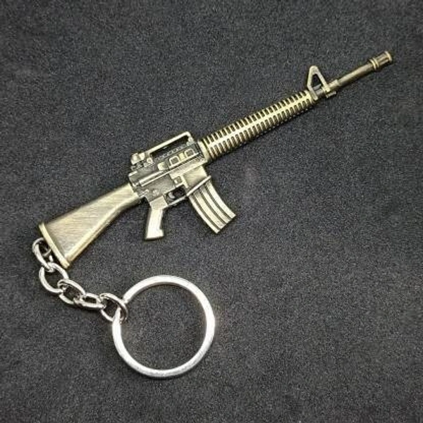 Unique pubg AWM Machine Gun with Shotgun Keychain