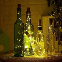  Wine Bottle Cork Lights – 20 LEDs Copper Wire String Lights | Battery Operated Fairy Lights for Bottle, DIY, Home, Party, Wedding, Diwali Decoration