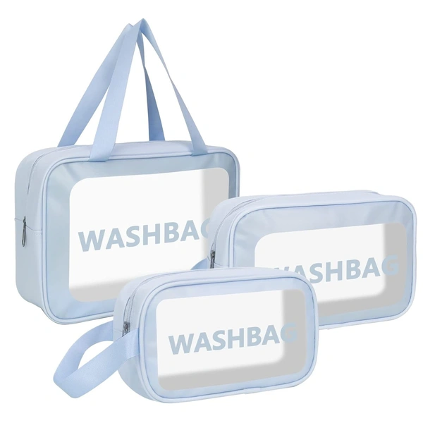 Clear Makeup Pouch Set, Cosmetic Organizer Bag 3pcs