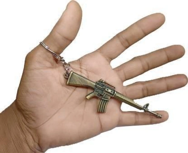 Unique pubg AWM Machine Gun with Shotgun Keychain