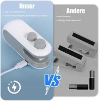 Portable Mini Sealing Machine 2 in 1 USB Rechargeable Magnetic Bag Sealer Heat Seal with Cutter, Plastic Bags Packing Machine Home Appliances