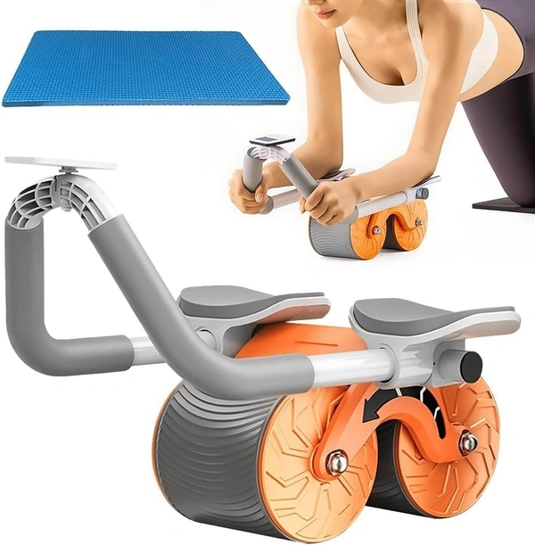  Workout Roller, Abs Workout Equipment Automatic Rebound Wheel, Home Gym Wheels Roller Abdominal Exercises For Abdominal Muscles