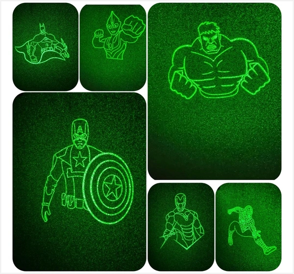 Laser Light Pointer | Long-Range,Powerful | Special Kids Edition - 6 Action Figures | 2000m Range | Rechargeable Cell & Charger - 6 Action Figures Edition