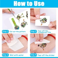 Temporary Tattoo for Kids 8 Sheets Waterproof Temporary Tattoo Cartoon Stickers Birthday Party Gift Toy Toys for Children Toy Story Party Decorations