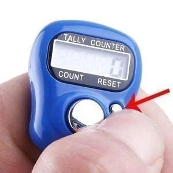 1 Pc Counter for Chanting Mantra Manual Hand Finger Tally Counters – Digital Electronic Counting Machine, Naam Jap Counter for Cricket, Sports & More