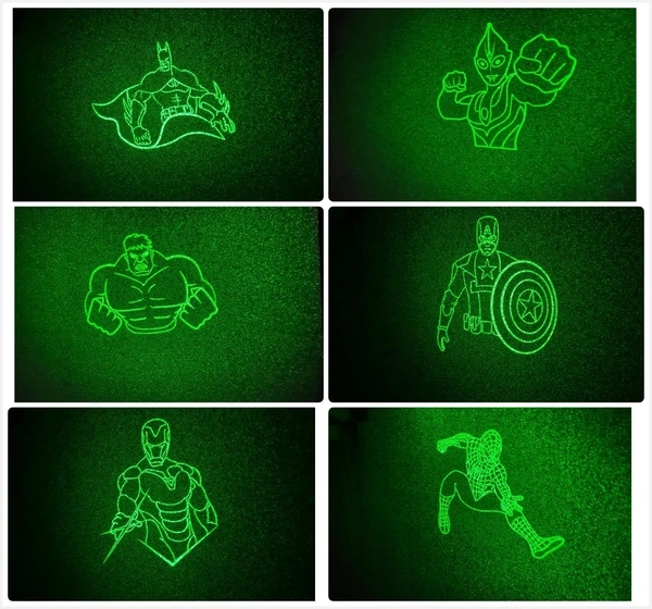 Laser Light Pointer | Long-Range,Powerful | Special Kids Edition - 6 Action Figures | 2000m Range | Rechargeable Cell & Charger - 6 Action Figures Edition