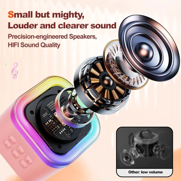  K12 Speaker Machine Bluetooth-Compatible Wireless Karaoke Mic Speaker 