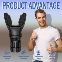 Portable Muscle Trainer, Breathing Trainer with Resistance Adjustable, Lung Trainer with Excellent Quality Silicone, Improve Breathing Capacity and Endurance,Lightweight,Easy to Clean