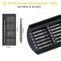 24 in 1 Mini Screwdriver Set with Case, Small Screwdriver Set of Flathead and Phillips, Screwdrivers Magnetic Micro Screwdriver Kit, Screwdriver Set for Electronics、Jewelers、PC、Glasses