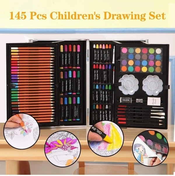 Multiple Kit, Professional Drawing Color Pencils 145 pcs Artist Colour Set