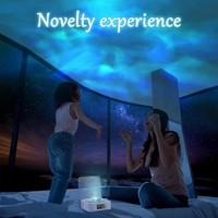 Retro-Style Wireless Waves Bluetooth Speaker, Aqua Vinyl Speaker, The Waves Vinyl Player with Ambience Light and Clock for Bedroom, Office, Party