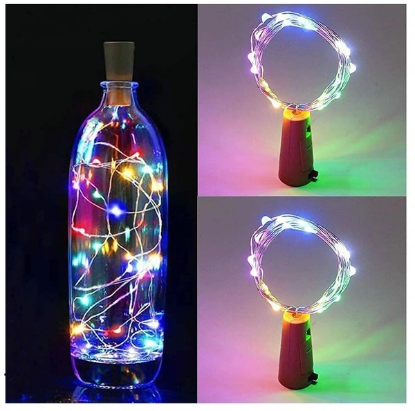 Multicolor 20 LED Wine Bottle Cork Lights