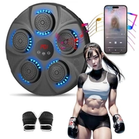 Electronic Music Boxing Machine，Boxing Training Punching Equipment, Wall Mounted Boxing Machine, Smart Boxing Target Workout Machine - Black