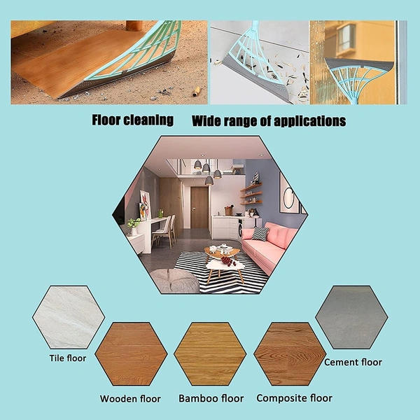 Multifunction Scraping Magic Broom Wipe Easy Squeeze Silicone Mop Indoor Kitchen Window Well Carpet Floor Bathroom Cleaning Sweeper Pet Dog Hair Angle Soft Broom Tools Outdoor Garage Push Broom