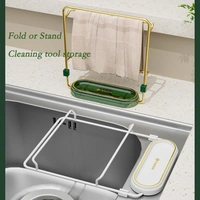 ( 50 PCS Mesh Bag ) Kitchen Sink Filter Rack Foldable Sink Strainer Residue Filter Screen Holder Stand Waste Garbage Net Shelf (Green+ 50pcs nets)