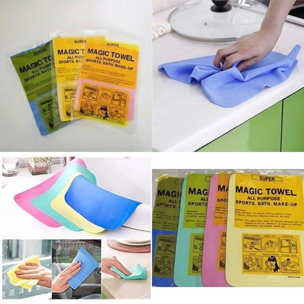 Magic Towel Smartbuy 1 Pcs Magic Towel Reusable Absorbent Kitchen Bath Sports Make-Up and Car Cleaning