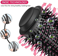 4-in-1 One Step Hair Dryer and Volumizer Hot Air Brush – 1000W Ionic Blow Dryer, Straightener, Curler & Styler with Ceramic Tourmaline Technology for Frizz-Free, Smooth, and Voluminous Hair