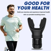 Portable Muscle Trainer, Breathing Trainer with Resistance Adjustable, Lung Trainer with Excellent Quality Silicone, Improve Breathing Capacity and Endurance,Lightweight,Easy to Clean