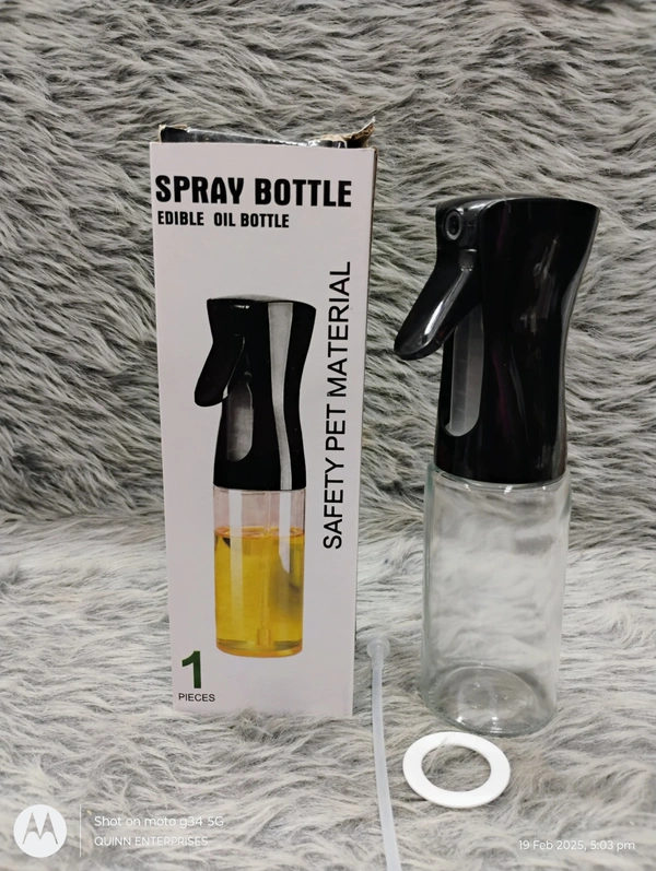 Olive Oil Sprayer for Cooking - 210ml Oil Dispenser Bottle Spray Mister - Portable Refillable Food Grade Oil Vinegar Spritzer Sprayer Bottles for Kitchen, Air Fryer, Salad, Baking, Grilling, Frying
