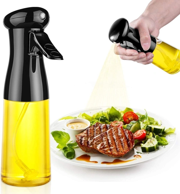Olive Oil Sprayer for Cooking - 210ml Oil Dispenser Bottle Spray Mister - Portable Refillable Food Grade Oil Vinegar Spritzer Sprayer Bottles for Kitchen, Air Fryer, Salad, Baking, Grilling, Frying