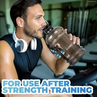 2.2L Water Bottle 75oz Half Gallon Capacity Leakproof BPA Free Odorless Material Solid Jug Daily Hydration Gym Fitness Athletic Gear Sports Water Bottle for Camping Hiking Outdoor Activities - 2.2L