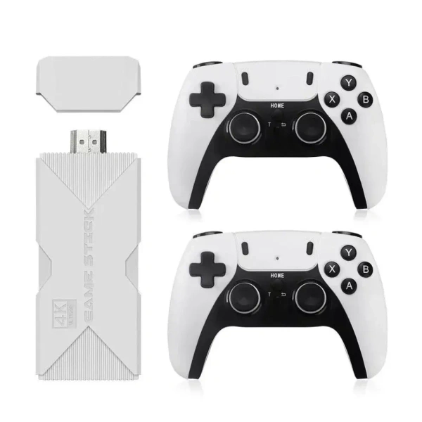 Wireless Retro Game Console, 20000+ games Retro Gaming Console, Retro Game Stick, Plug & Play Video TV Retro Game Stick, Built-in 64G, 9 Emulators, Premium Gaming Dual Controllers (M15-64G)