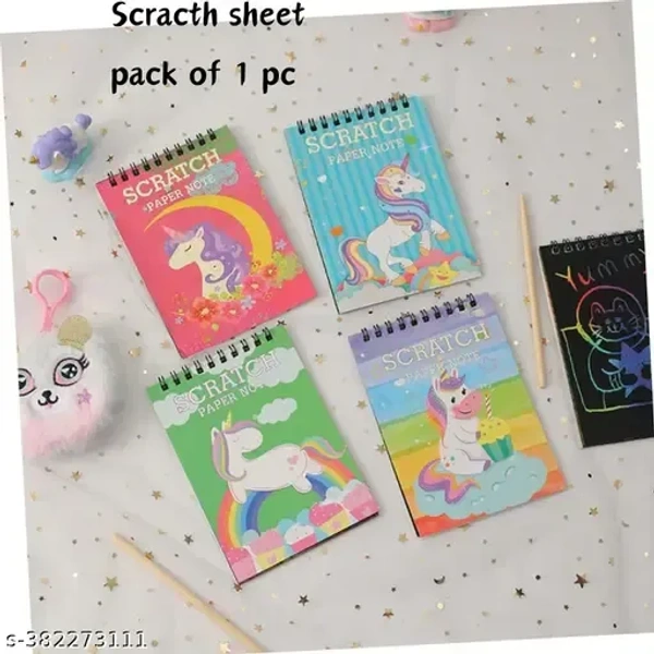 Birthday Return Gifts for Kids Scratch Book Set, Fun and Creative Return Gifts for Kids Party, Magic Books for 3-12 Years