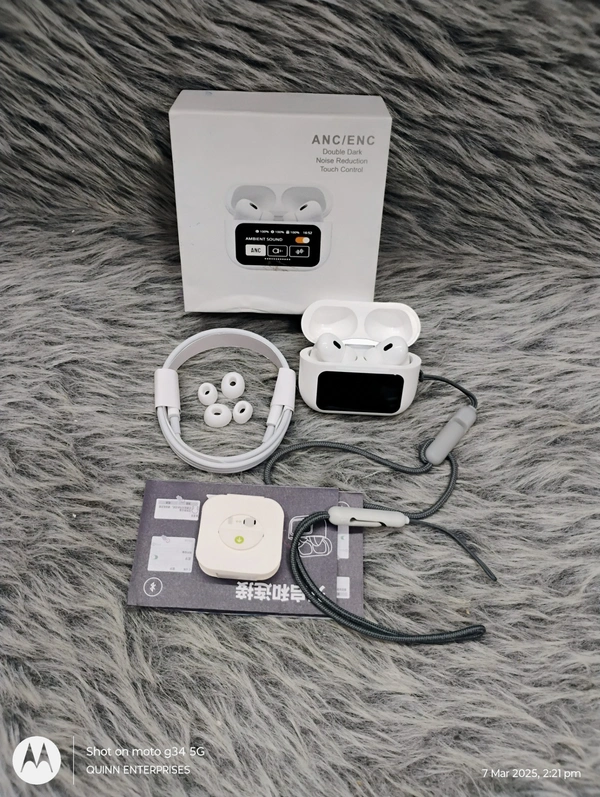 Display Ear Buds - Wireless Earbuds with Remote Photography