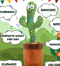 Dancing Cactus Toy Repeat What You Say