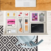  Acrylic Cosmetics Drawer Organizer Storage Bins With Various Size For Kitchen, Office, Bathroom, Vanity Makeup Organiser - MEDIUM 3*6 INCH