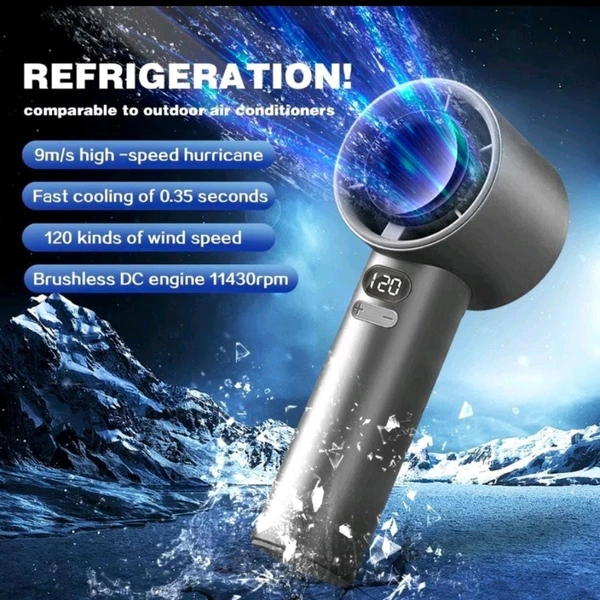 Portable Mini High-Speed Hand Fan, Powerful Handheld Fan, Fast Cooling, Rechargeable USB Fan for All Travel Indoor Outdoor Use