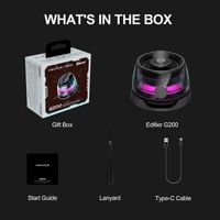 G200 Magnetic Phone Stand Bluetooth Speaker - Gift Ideas - Small Multifunctional Portable RGB Wireless Speaker with Strong Magnet for Home/Office/Travel/Fridge/Workbench/Car & Anything Metal