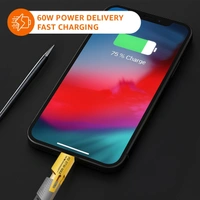 Quad Pro 4-in-1 Metal Flat Braided Indestructible Cable (1.5m, 60W) – Ultimate All-in-One Charging Solution