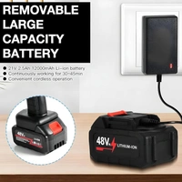 Double Battery Rechargeable Electric Water Spray Gun with Adjustable Nozzle,48V Cordless High-Pressure Washer Powerful Handheld Washer for Car, Bike & Home Cleaning