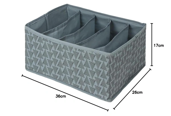 BAGS Clothes Drawer Organizer For Jeans,Wardrobe Clothes Organizer For Folded Clothes,Clothes Storage Organizer For Jeans,Sweater,Dresses,T-Shirts - GREY