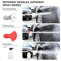 Double Battery Rechargeable Electric Water Spray Gun with Adjustable Nozzle,48V Cordless High-Pressure Washer Powerful Handheld Washer for Car, Bike & Home Cleaning