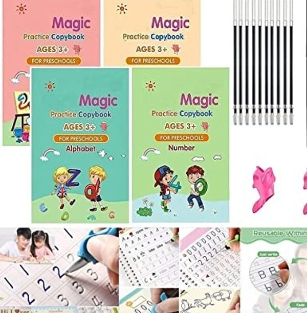 4pc Sank Magic Book With 2Pen 10 Reffill