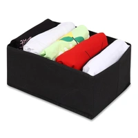 BAGS Clothes Drawer Organizer For Jeans,Wardrobe Clothes Organizer For Folded Clothes,Clothes Storage Organizer For Jeans,Sweater,Dresses,T-Shirts - BLACK