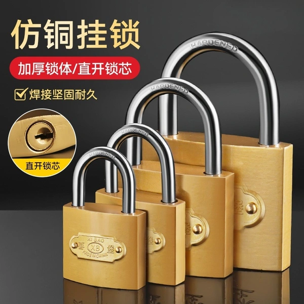 Heavy Duty Padlock for Main Door Gate Lock, Locks for Tool Box, Shutters, Shops & Offices Rust Proof with Anti Drill Security Shackle Chain - 40MM