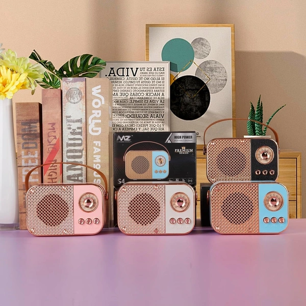 MZ S4 (Portable Bluetooth Speaker) Dynamic Thunder Sound with High Bass, 5W Power with 1200mAh Battery