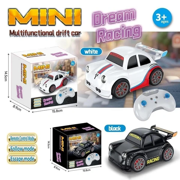 Mini RC Drift Car, Remote Control Racing Toy with 2.4G 360° Rotation, LED Lights and Sound, High Speed 4x4 Vehicle for Boys Girls Adults, Ages 3+