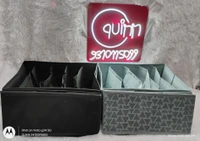 BAGS Clothes Drawer Organizer For Jeans,Wardrobe Clothes Organizer For Folded Clothes,Clothes Storage Organizer For Jeans,Sweater,Dresses,T-Shirts - BLACK