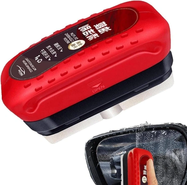 Oil Film Cleaning Brush, Glass Cleaning Tool with Hydrophobic Coating for Windshield, Improves Clarity and Visibility, Ideal for Removing Oil Film, Dirt and Grime