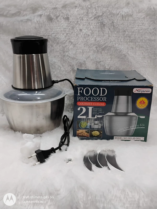 Electric Chopper, Meat Grinders with Stainless Steel Bowl Heavy 700W Motor - 2 Speed Modes for Kitchen Food Processor, Meat, Vegetables, Onion, Mince (2 Liter) (350ML) (2L)