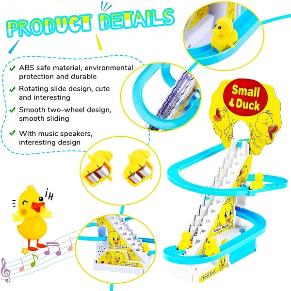 Small Duck Musical Duck Toy Included 3 Ducks Slides 